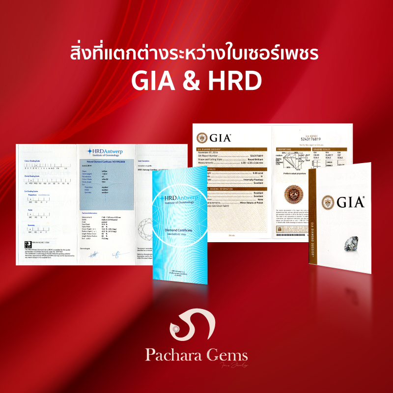 ซื้อเพชร ต้องมีใบเซอร์ - Pachara Gems